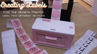 How I design labels for the Munbyn Thermal Printer  Using paid and FREE software