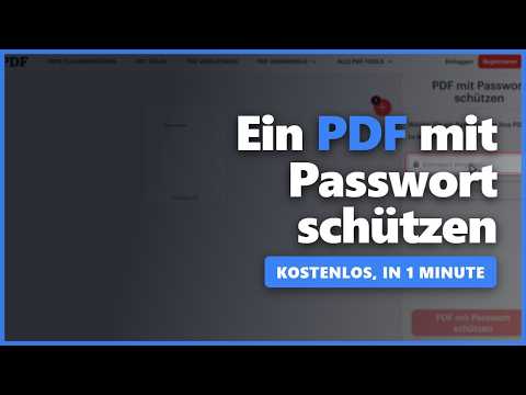 PDF MIT PASSWORT SCHÜTZEN und verschlüsseln (2026) — kostenlos