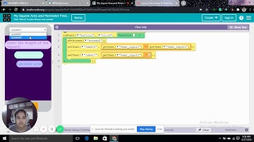 My Area and Perimeter App! Me telling you about code blocks, how I made this app, etc.
