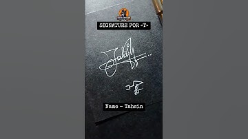 Tahsin | How to Create a SIMPLE Name Signature Idea for Letter T | sbtellme #signature #shorts