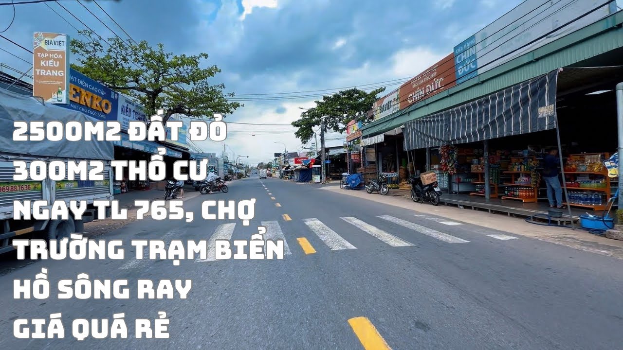 ☘️1Tỷ250Triệu Có 2500m2 300Thổ Cư Đất Đỏ Đẹp Sát Trường ,Chợ ,TL765,Hồ Sông Ray Nghĩ dưỡng Quá Ok