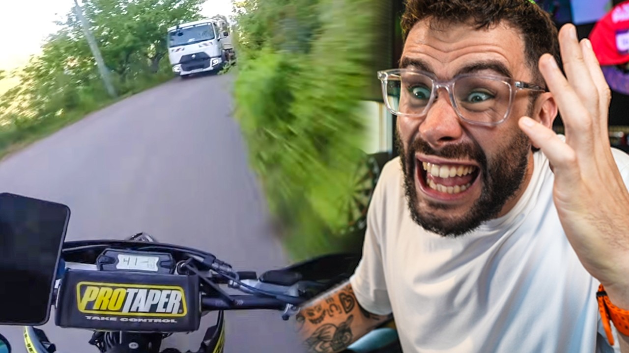 Il se Prends le Camion en pleine Face ?! (React Motos)