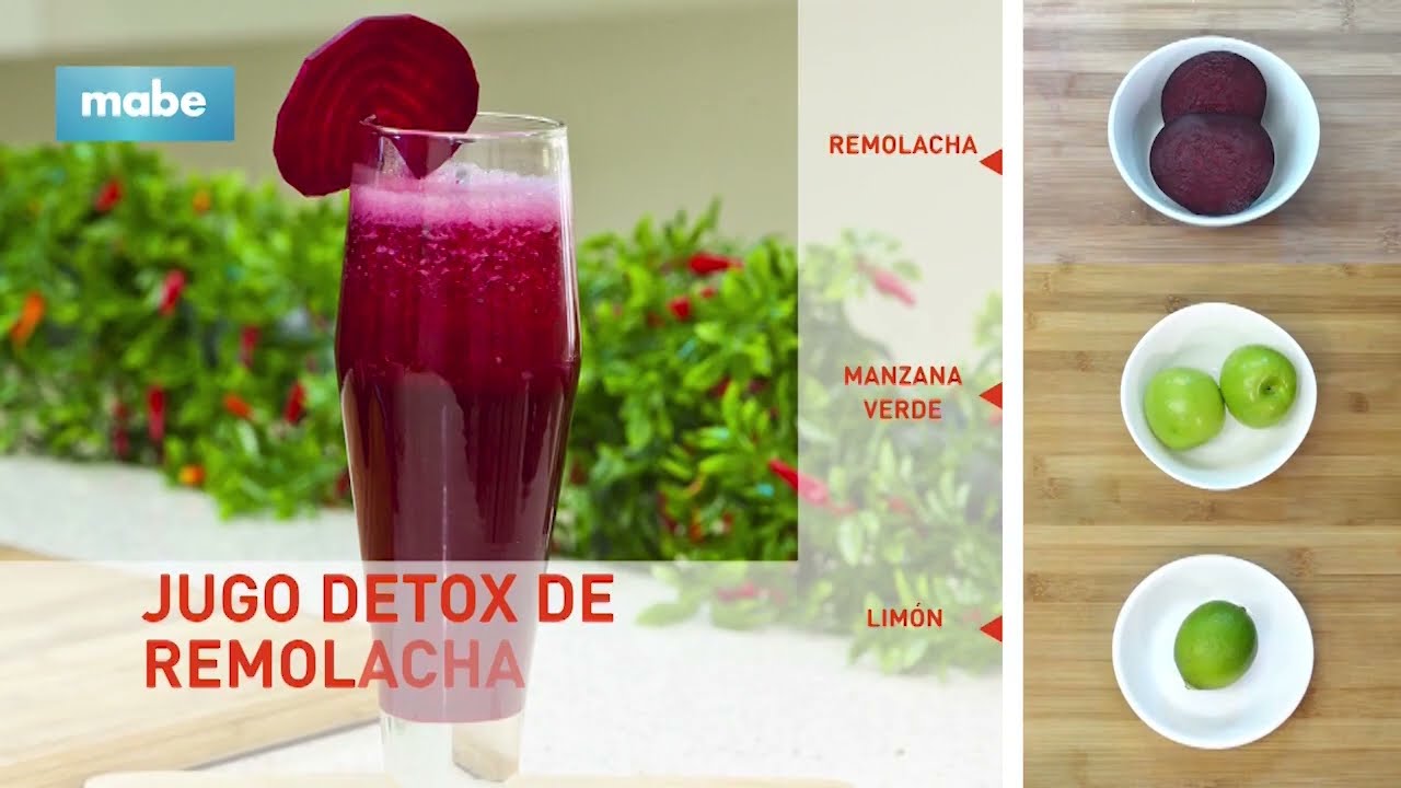 Jugo detox de remolacha | Recetas fáciles y rápidas de hacer | Bebida  saludable | Buen Provecho - YouTube