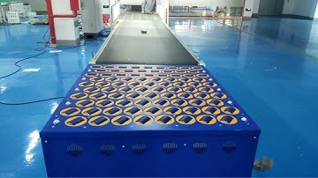 Express/Courier Warehouse Automatic Parcerl Sorting Line Test Video Parcel size: 80X80mm