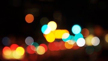 Blurred City Lights and Sound Stock Video Footage