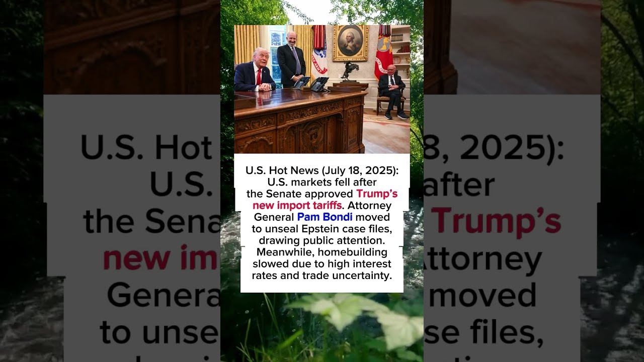 Markets Shake As Trump Tariffs Approved Epstein Case Reopens Shorts