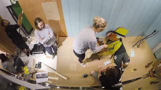 John Lewis  - National Treasures Window Installation - May 2017