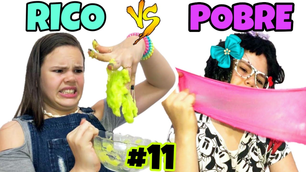 RICO VS POBRE FAZENDO AMOEBA / SLIME #11