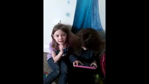 Brooklyn's scary Game on her tablet