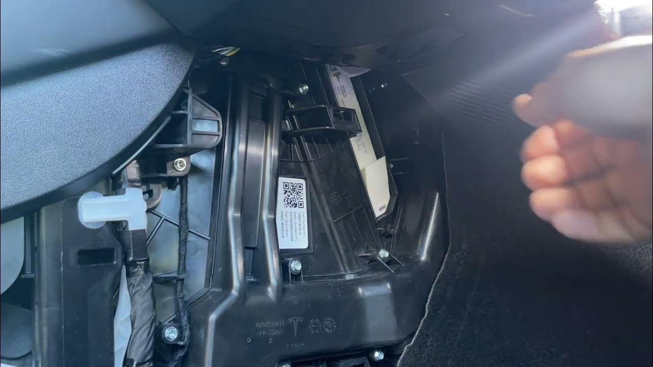 Tesla air cabin filter change and evaporator cleaning YouTube