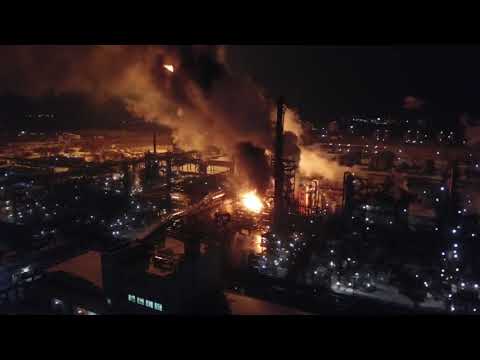 Калуш, завод Поліелефін Горить теплообмінник газорозпреділення!