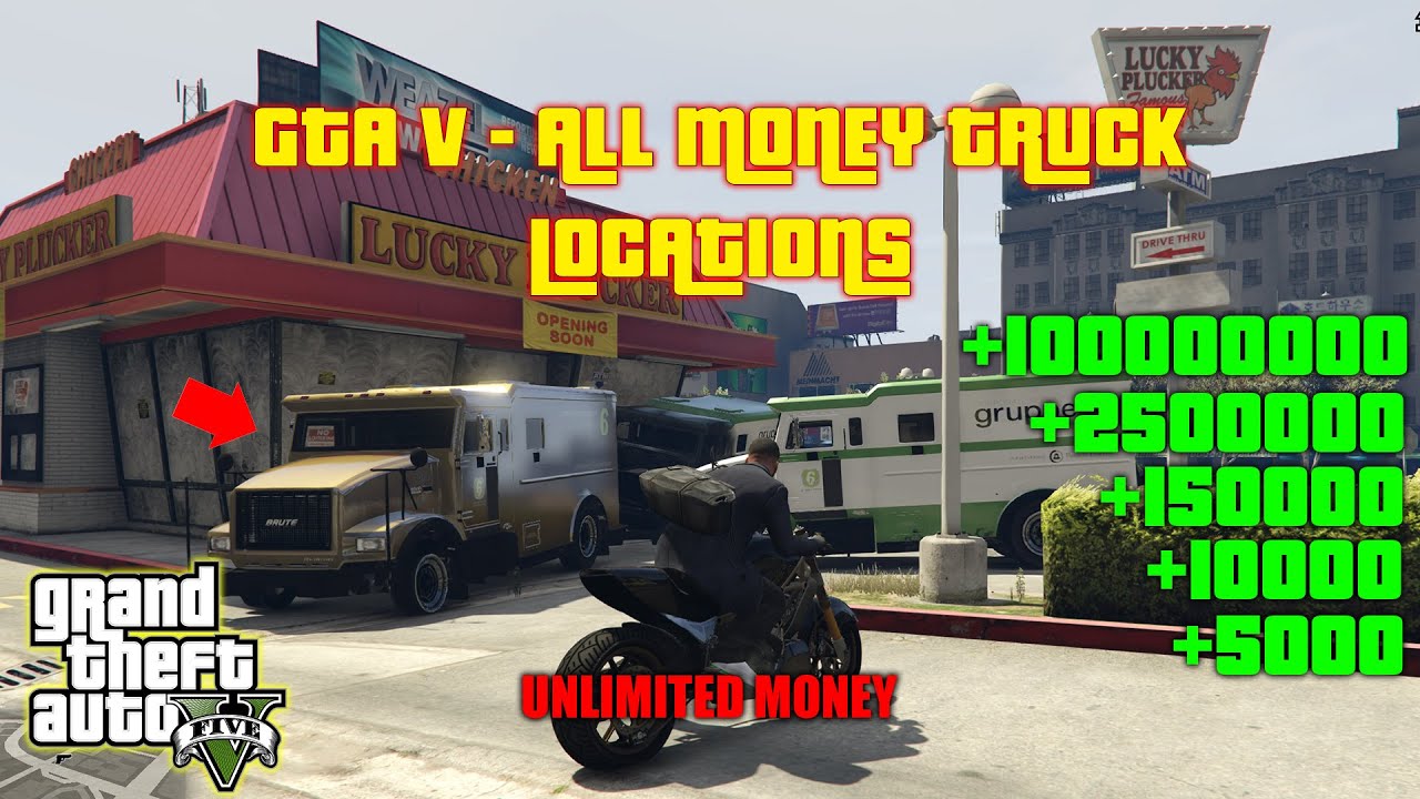 All New Money Truck Locations In GTA V Story Mode XBOX PC PS4 PS5 