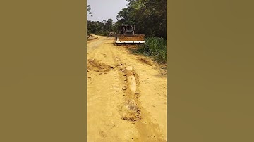 How to use bulldozer Komatsu D85 ESS-2 in road widening! #trendingshorts