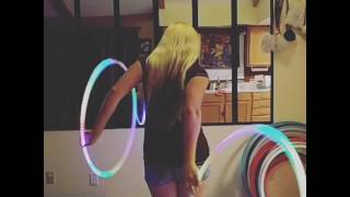 Reverse 2 beat Behind the Back Weave with Hoops viewed from behind