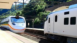 台鐵417次TEMU1000太魯閣自強號猴硐站通過-2021/09/07