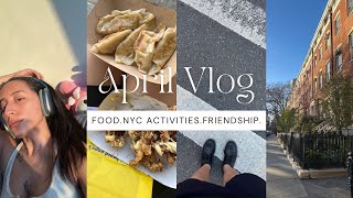 April Vlog: Food + NYC Activities + Hanging out with Friends ♡