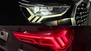 Come avere i fari full Led su Audi Q3? Montaggio fari LED e kit luci ambiente multicolor #retrofit