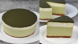 NO-BAKE MATCHA CHEESECAKE!