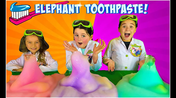 ELEPHANT TOOTHPASTE Science Experiment! Easy Science Experiments for Kids