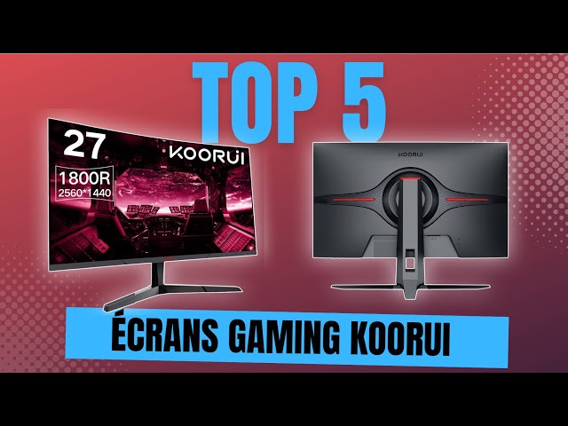 KOORUI Ecran PC Gamer 24 Pouces, 165Hz 1080p 1ms IPS, Moniteur PC