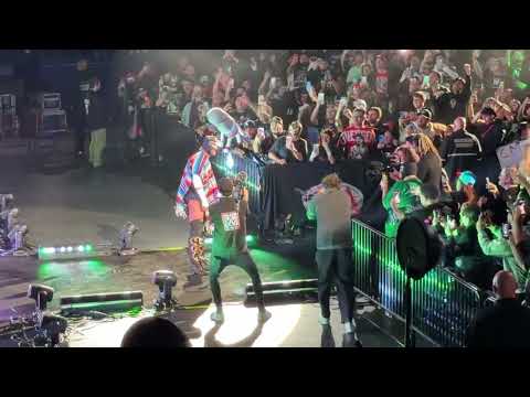CM Punk entrance at #worldscollide 
