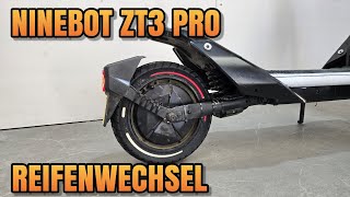 Segway Ninebot ZT3 Pro Reifen wechseln Vollgummi vorne hinten Reparatur E-Scooter