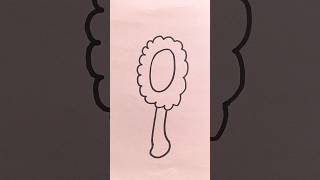 How to Draw Mirror 🪞 for Kids #kids #cricket #drawing #youtubeshorts #art #trending #cartoon