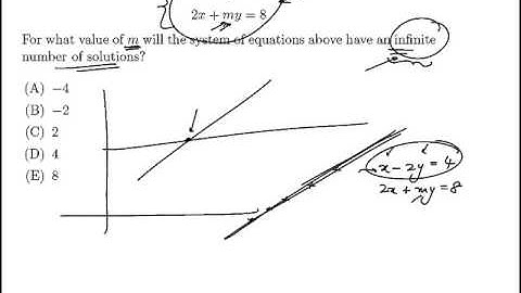 ACT PRACTICE QUESTION: LINEAR SYSTEM OF EQUATIONS