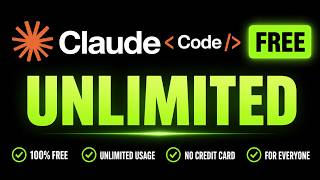 Claude Code FREE Unlimited (2026) | No Credit Card • Unlimited Access!