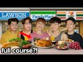 We Made a Course Meal with ONLY Convenience Store Food in Japan