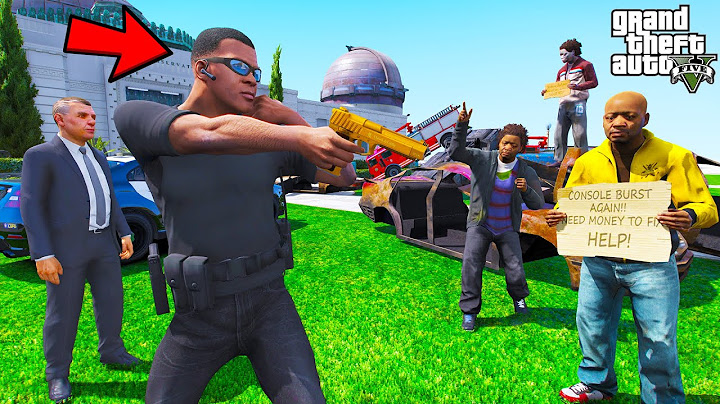 Franklin Become Security Guard of The President in GTA 5 | SHINCHAN and CHOP