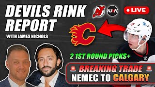 BREAKING: New Jersey Devils Trade Simon Nemec To The Flames 🔥Ft. Pasha Eshghi | Devils Rink Report