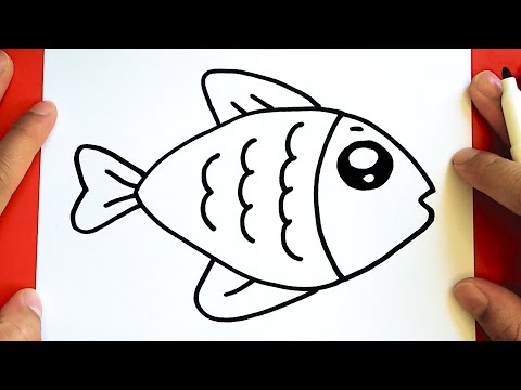 Vídeo: Como Desenhar Um Peixe