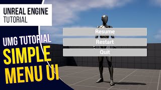 UE5 l Simple Menu UI l UMG Tutorial l Unreal Engine 5