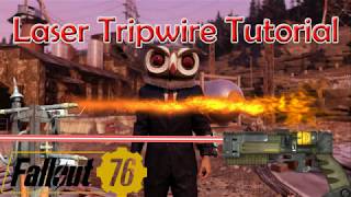Fallout 76 Laser Tripwire Tutorial - Radiation Emitter / Flamethrower Trap / Laser