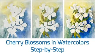 Cherry blossoms in Watercolor for Beginners
