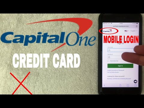 ✅  How To Register Log In Find Password Account Capital One Credit Card Mobile Website ?