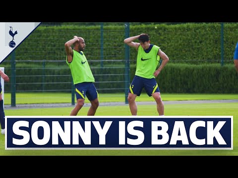 Heung-Min Son returns to training | Spurs prepare for second friendly