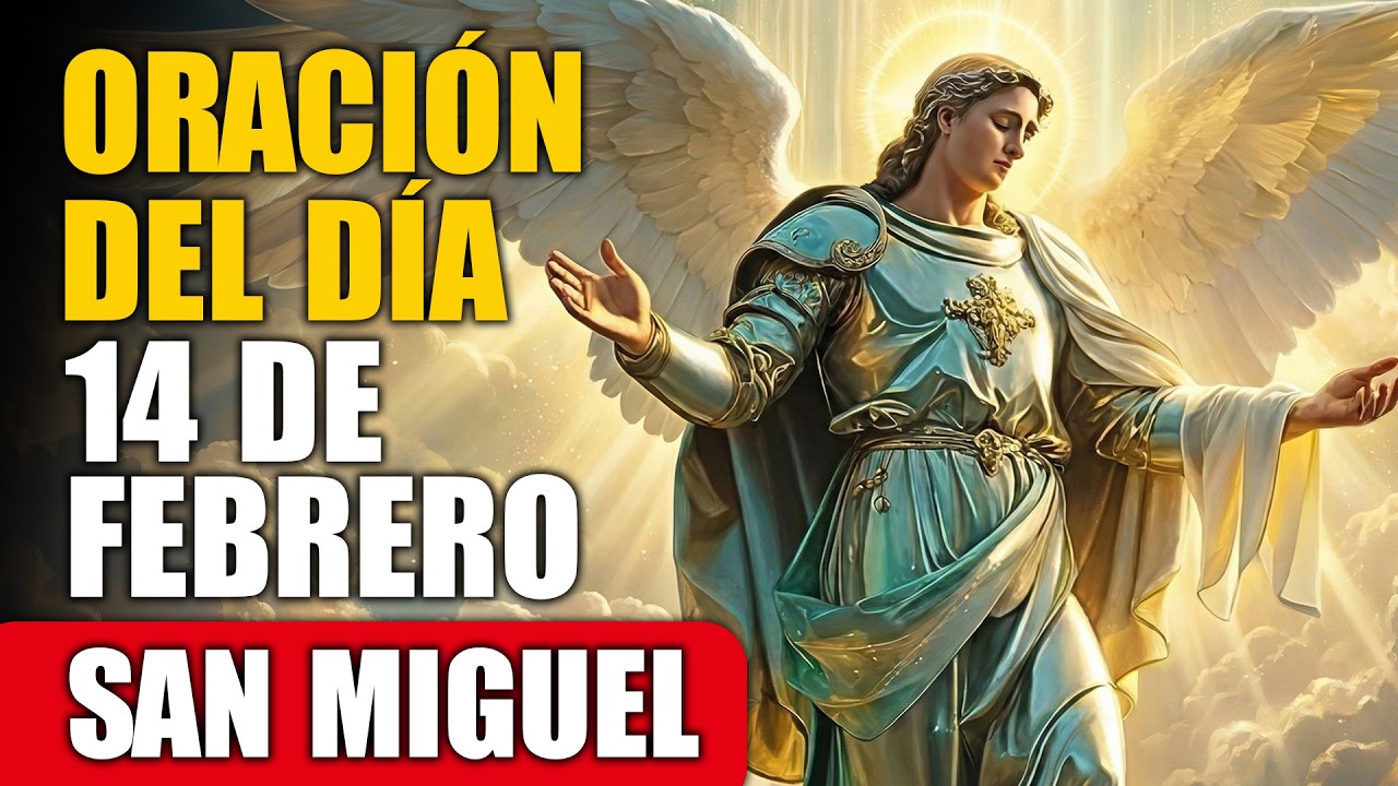 ¡Con su espada ardiente, San Miguel rompe las cadenas del mal que te rodean! Reza ahora