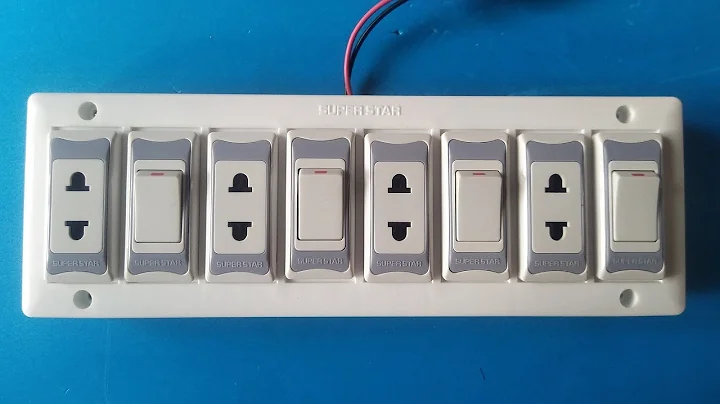 How to make an extension box | 4 Sockets+4Swithes box wiring | Switch Board Extension box wiring