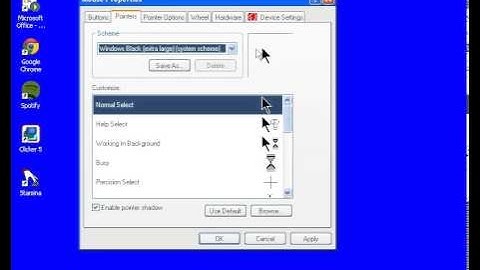 How to get an extra large mouse pointer on your Windows XP computer