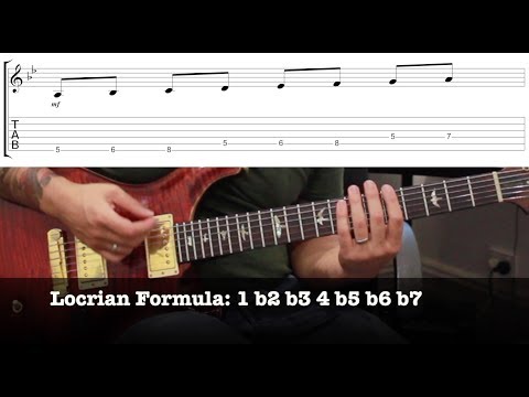 Guitar Exercises LTS Solo builder Ep54 A Locrian Pentatonic 5s lick wAm7b5 arpeggio