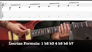Guitar Exercises LTS Solo builder Ep54 A Locrian Pentatonic 5s lick wAm7b5 arpeggio