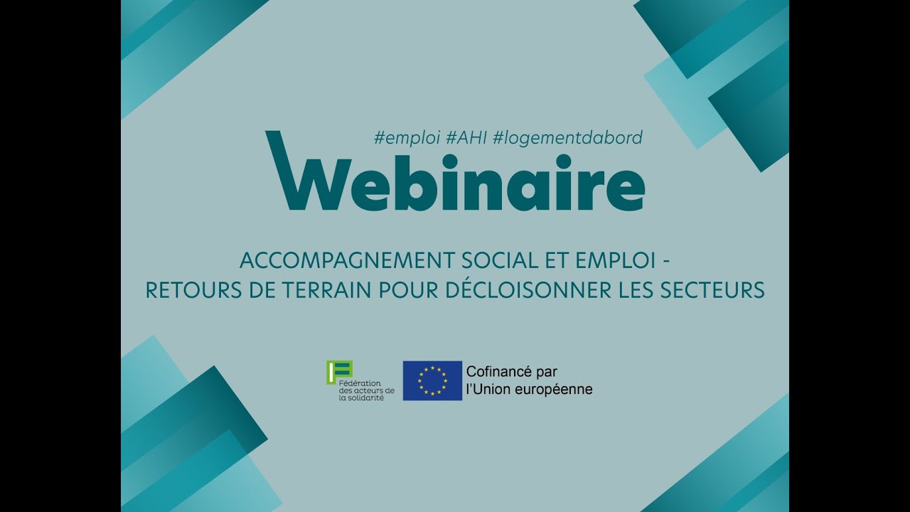 Webinaire Accompagnement social et emploi