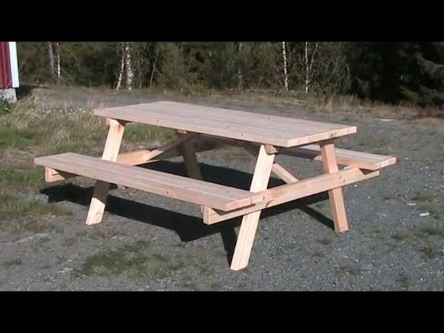 Mesa de Picnic de Madera Tratada - Forestgreen