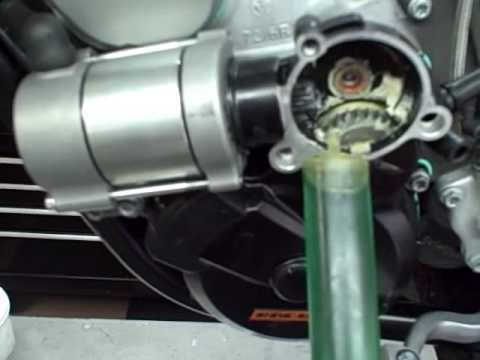 How to service a KTM 250 300 electric starter - YouTube electric gas valve wiring 