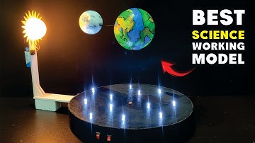 Earth & Moon Rotation Model || Science Exhibition Project Working Model || Solar System Model #diy