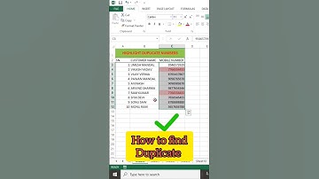 How to find Duplicate Value | #excel #tips #tipsandtricks #shorts #short #viral #ytshorts #youtube