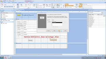 MS Access | Form | Lecture 5 | Hartron Skill Centre, Near Jat College, Hisar
