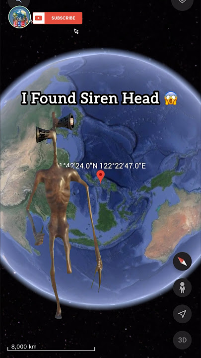 Siren Head Caught On Google Earth 😱 #shorts